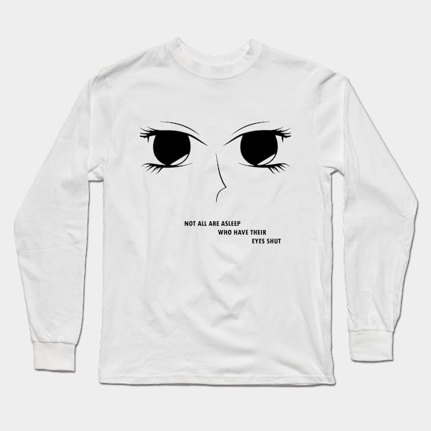 Sleepy t-shirt Long Sleeve T-Shirt by OtakuAmazing